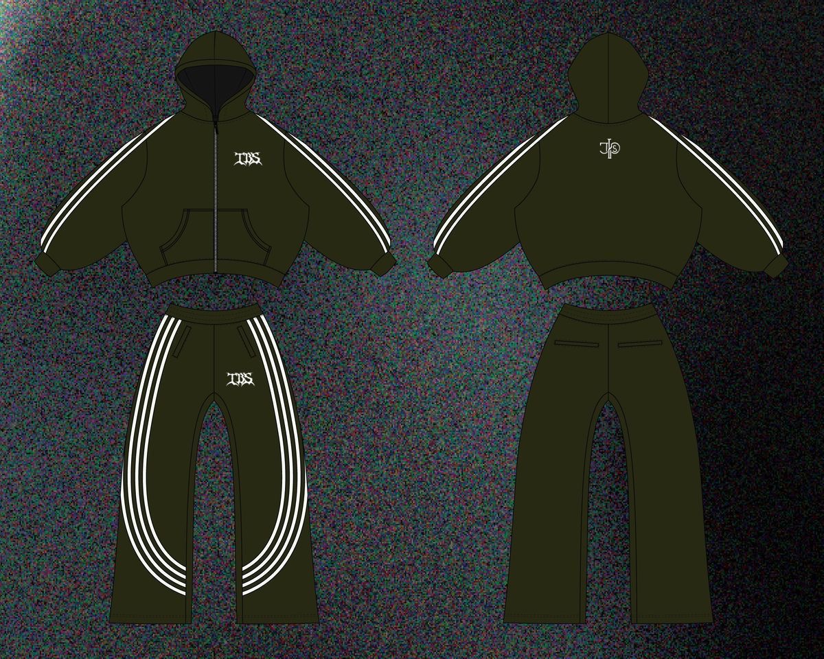 TBS FASHION TRACK SUIT(dark green)