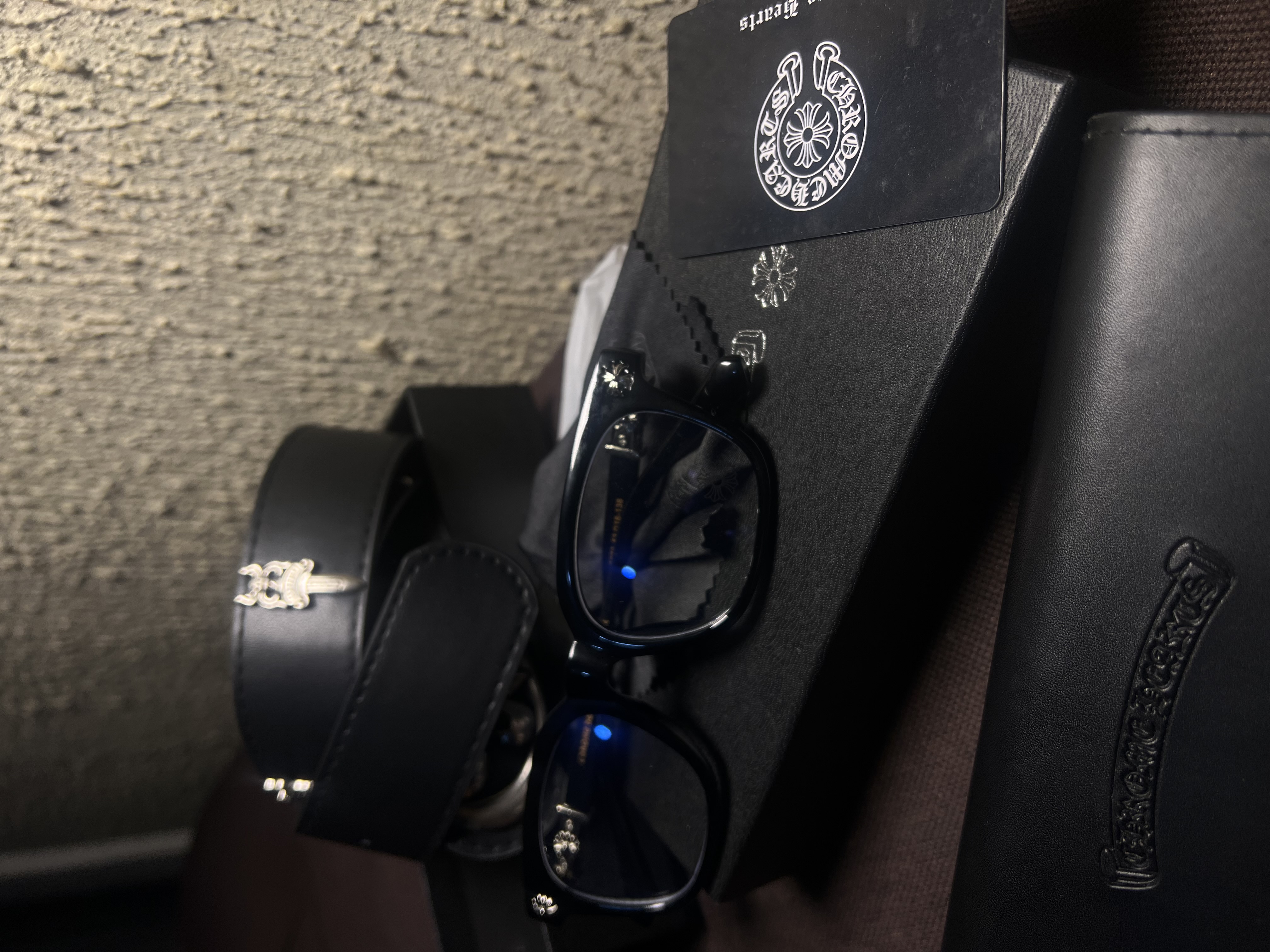 Chrome hearts glasses with packing 