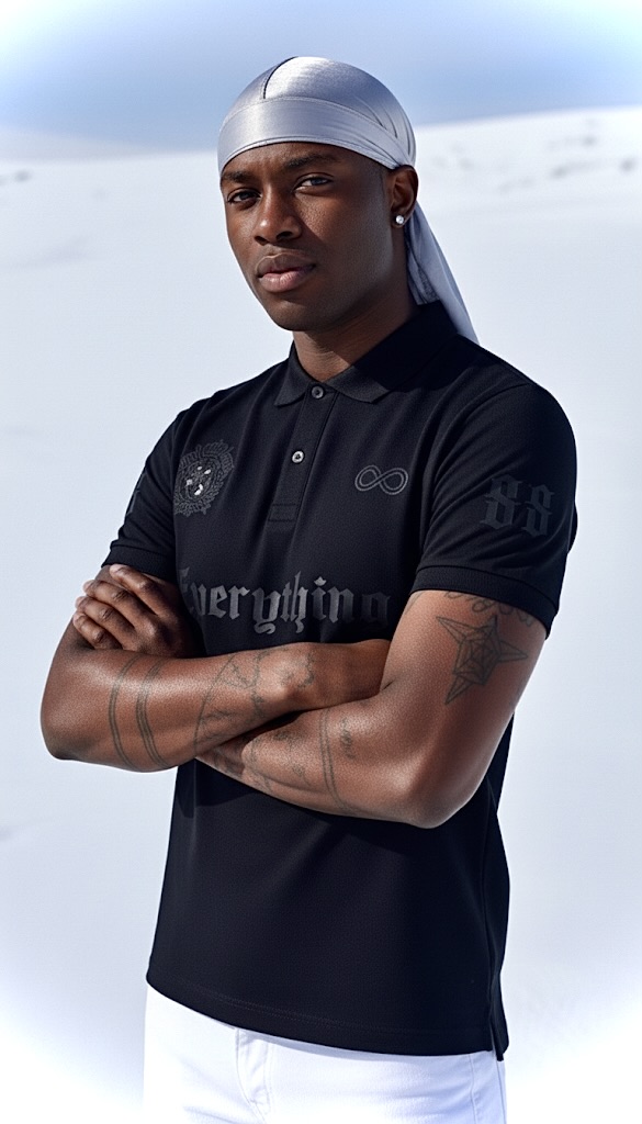 Everything88 midnight black polo
