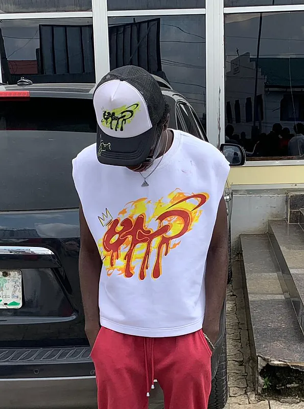 OFTP 'Bolt' Armless Cropped Tank Top