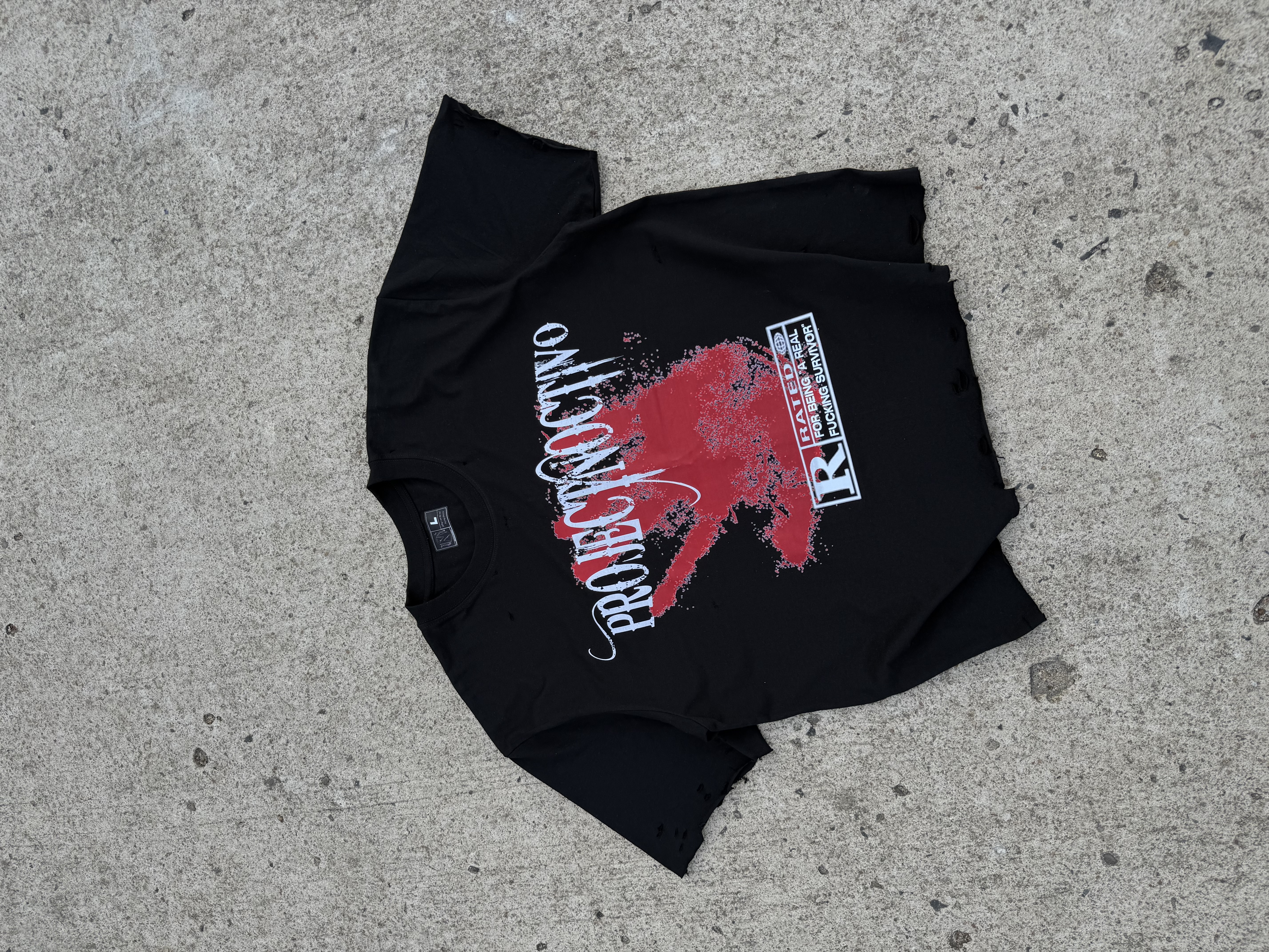 Rated Distressed Tee