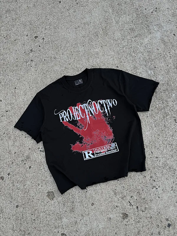 Rated Distressed Tee