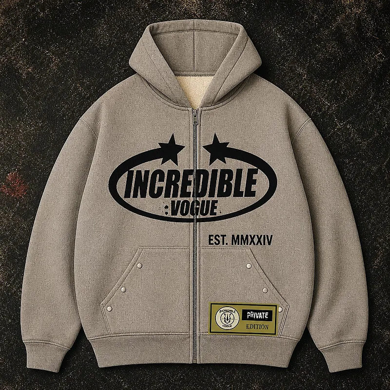 Incredible Vogue Zip-Up Grey 