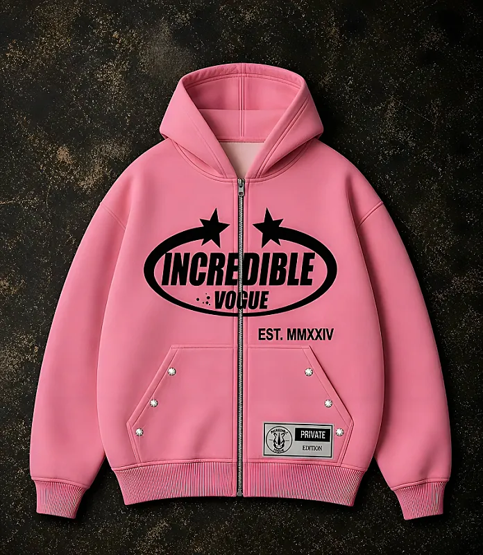 Incredible Vogue Zip-Up Pink